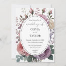 Search for dried floral rustic wedding invitations Summer fall autumn