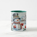 Search for snowman winter mugs Whimsical