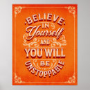 Search for believe in yourself posters Typography