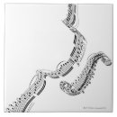 Recherche de musique de feuille carreaux Illustration