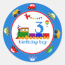 Search for transportation birthday stickers Trucks