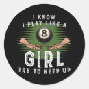 Recherche de boules de billards autocollants Joueur de piscine