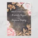 Search for gold glitter engagement party invitations Floral