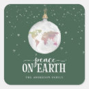 Search for green globe stickers Peace on earth