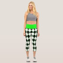 Search for black and white harlequin leggings Halloween