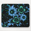 Recherche de fleur fractale tapis souris Bleu