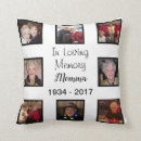 Search for photo memorial pillows Tribute