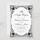 Search for vintage rehearsal dinner invitations Calligraphy