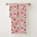 Search for flower print bath towels Pink