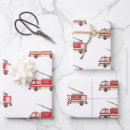 Search for fire engine wrapping paper Firetruck