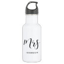 Search for reception wedding water bottles Typography