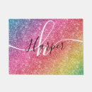 Search for glitter doormats Rainbow