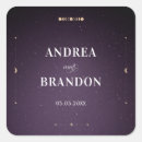 Search for universe wedding stickers Cosmic