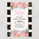 Search for floral stripes invitations Pink