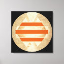 Search for geometric pattern canvas prints Orange