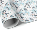 Search for cute penguin wrapping paper Watercolor