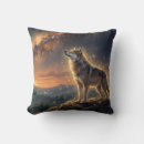 Search for wolf pillows Night sky