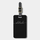 Search for leather luggage tags Black and white