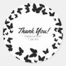 Search for black and white butterflies stickers Elegant