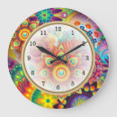 Search for bright colours clocks Graphic
