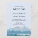 Search for mountain range wedding invitations Watercolor