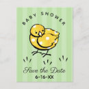 Recherche de poussin jaune cartes postales Baby shower