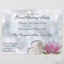 Search for spa grand opening invitations Open house