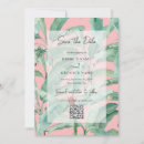 Search for palm leaves save the dates Botanical