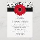 Search for red gerbera daisy invitations Elegant