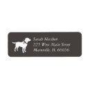 Search for black labs return address labels Puppy