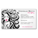Recherche de visage de fille cartes visite Coiffeur