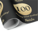 Search for 100th birthday wrapping paper Milestone