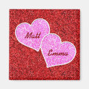 Recherche de coeur rouge magnets Élégant