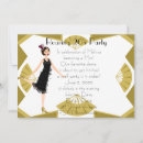 Recherche de 1920s bridal shower invitations Flapper
