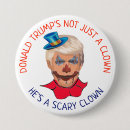 Recherche de effrayants badges Clown