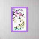 Recherche de paon impressions sur toile Fleurs