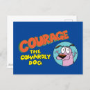 Recherche de le courage cartes postales Chien de dessins animés