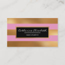 Recherche de rayures or cartes visite Girly