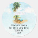 Search for palm tree return address stickers Coastal