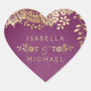 Search for gold heart wedding stickers Lace