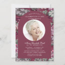 Search for red funeral invitations Memorial service