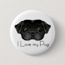Search for black pug buttons Animals