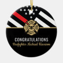 Search for fire and red ornaments Emergency services