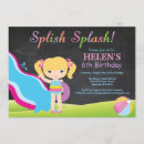 Search for slide invitations Kids pool party