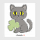 Search for st patricks day cat stickers Leprechaun