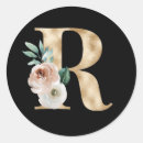 Search for initial letter r stickers Gold