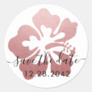 Search for beach party save date stickers Tropical