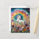 Recherche de belle licorne cartes postales Mignon
