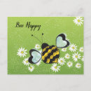 Recherche de abeille heureuse cartes postales Inspirant