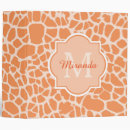 Search for cute giraffe binders Girly